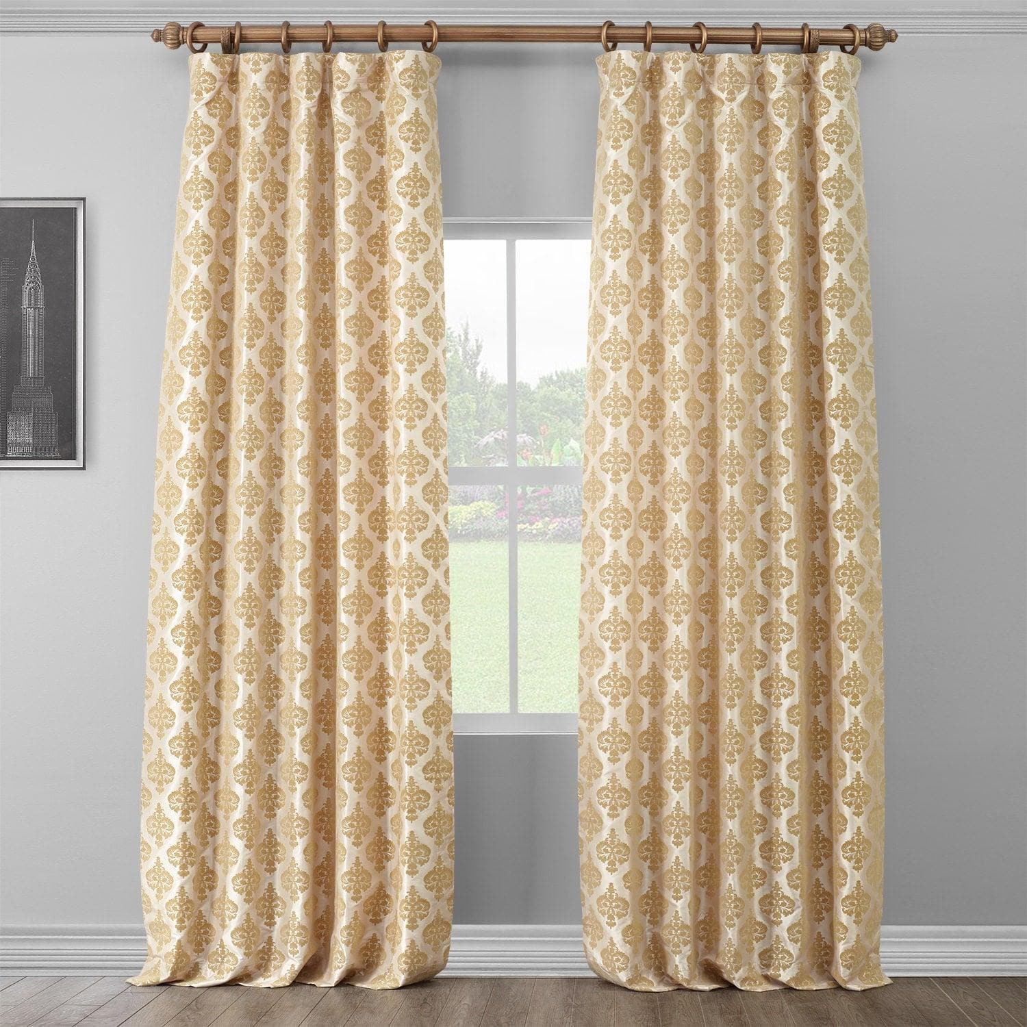 Designer curtain hot sale fabric