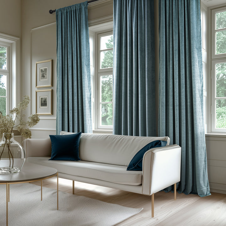 Ravello Burnout Velvet Curtains