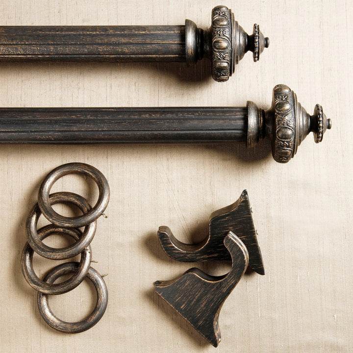 Antique Bronze Wooden Rod Sets