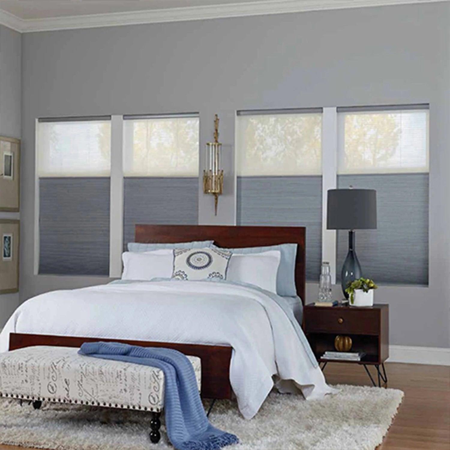 Cordless Top Down Bottom Up Room Darkening  Summit Cellular Shades