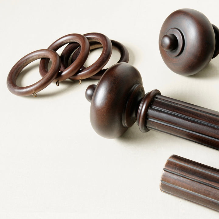 English Walnut Rod Sets - HalfPriceDrapes.com