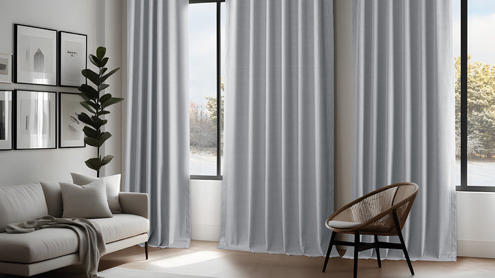 Lounge Embossed Velvet Room Darkening Curtains - HalfPriceDrapes.com