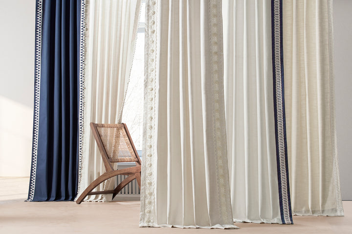 Modern Hampton Textured Cotton Light Filtering Curtains - HalfPriceDrapes.com