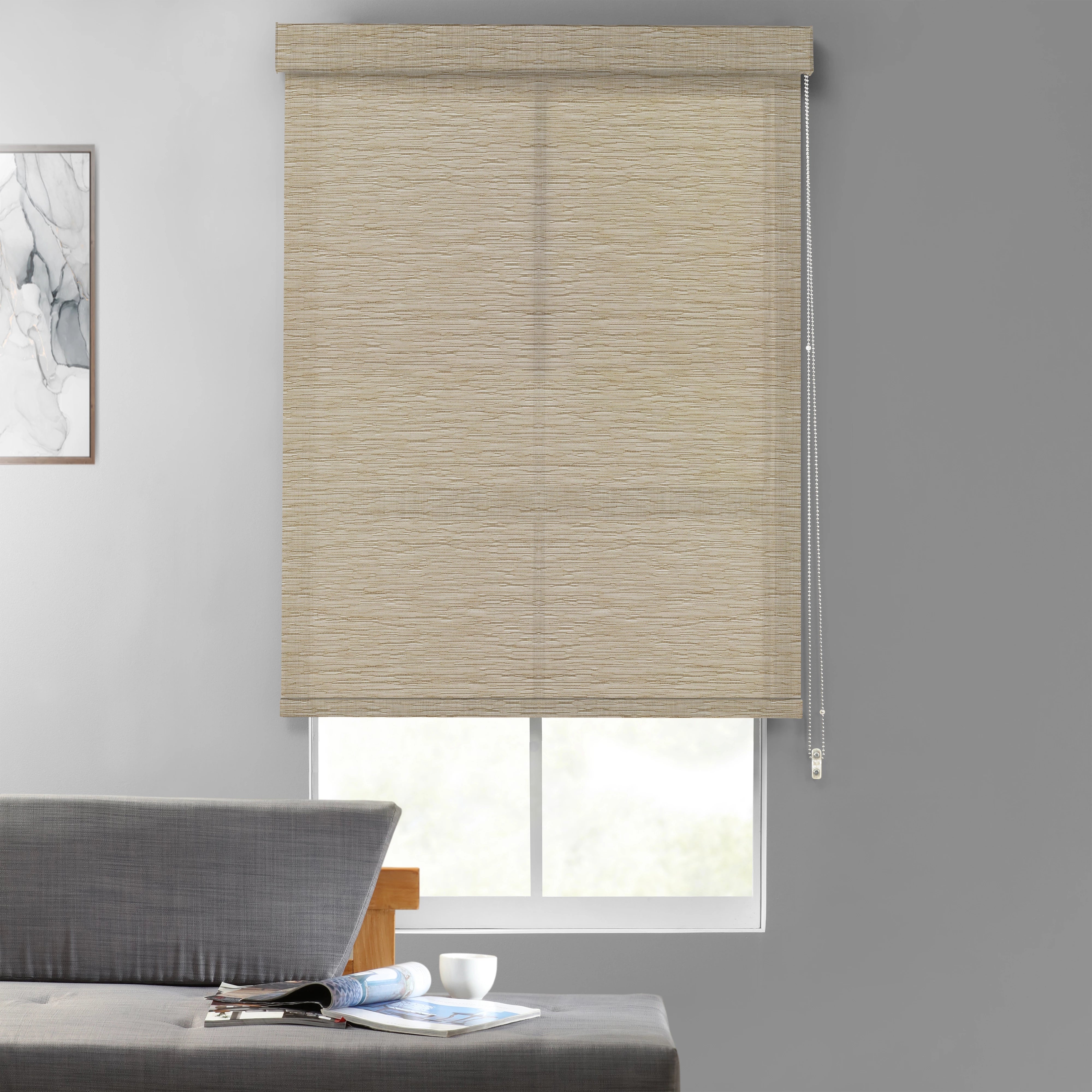 Carrera DoubleSlub Textured Room Darkening Roller Shades