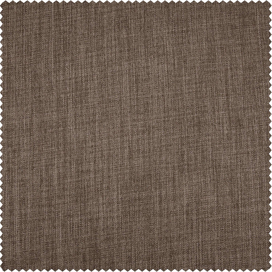 Dutch Cocoa Textured Faux Linen Swatch - HalfPriceDrapes.com