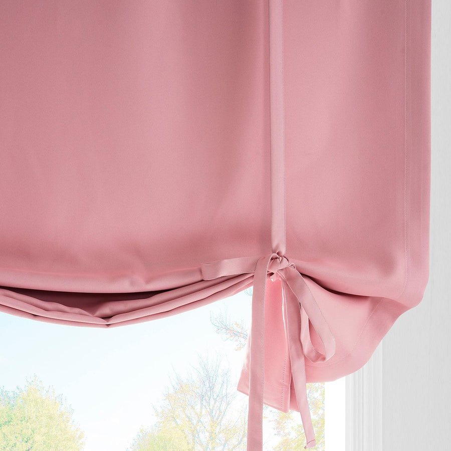 Precious Pink Tie-Up Window Shade - HalfPriceDrapes.com