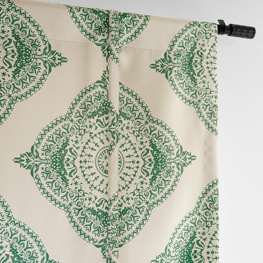 Henna Clover Emblem Tie-Up Window Shade - HalfPriceDrapes.com