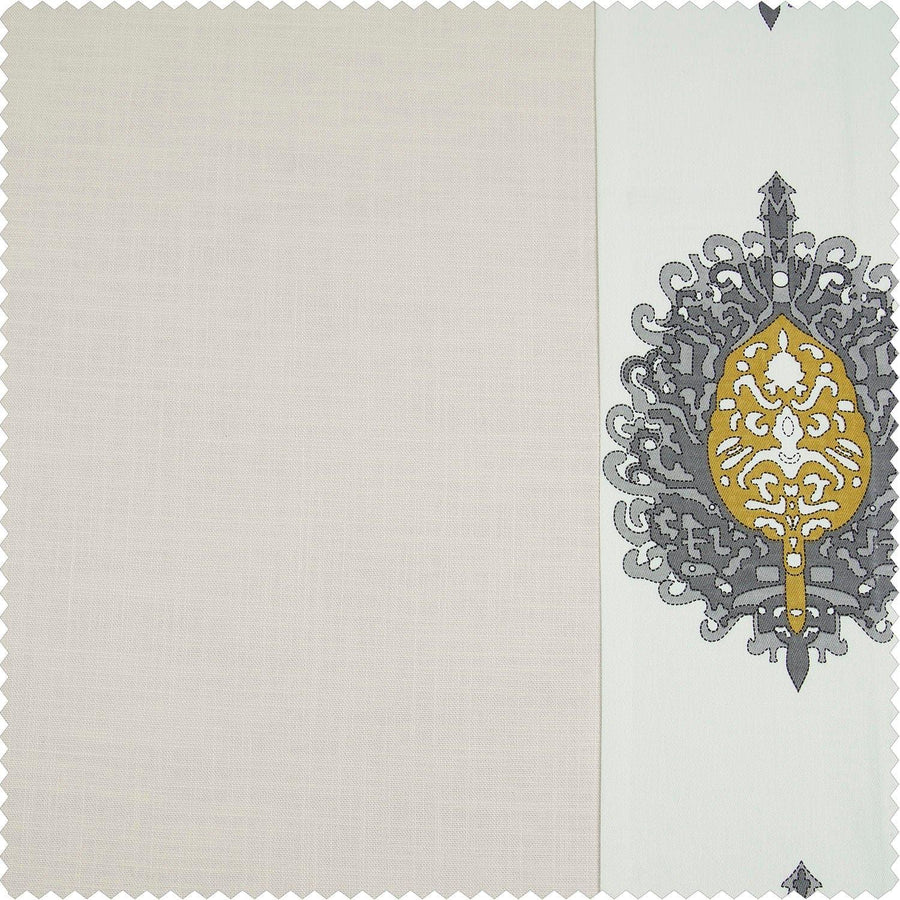 Mayan Gold Bordered Cotton Swatch - HalfPriceDrapes.com