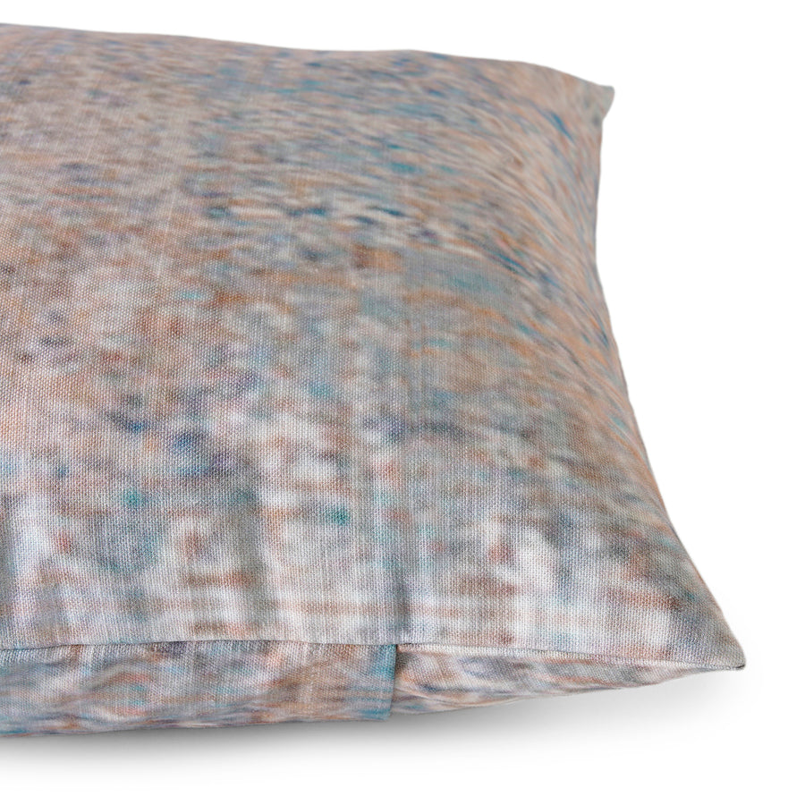 Sandbanks Blue Abstract Textured Printed Cotton Cushion Covers - Pair