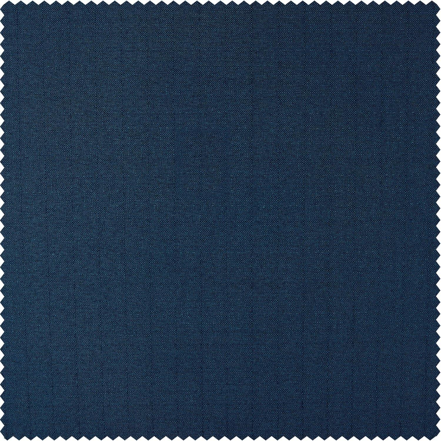 Deep Blue Dobby Linen Curtain