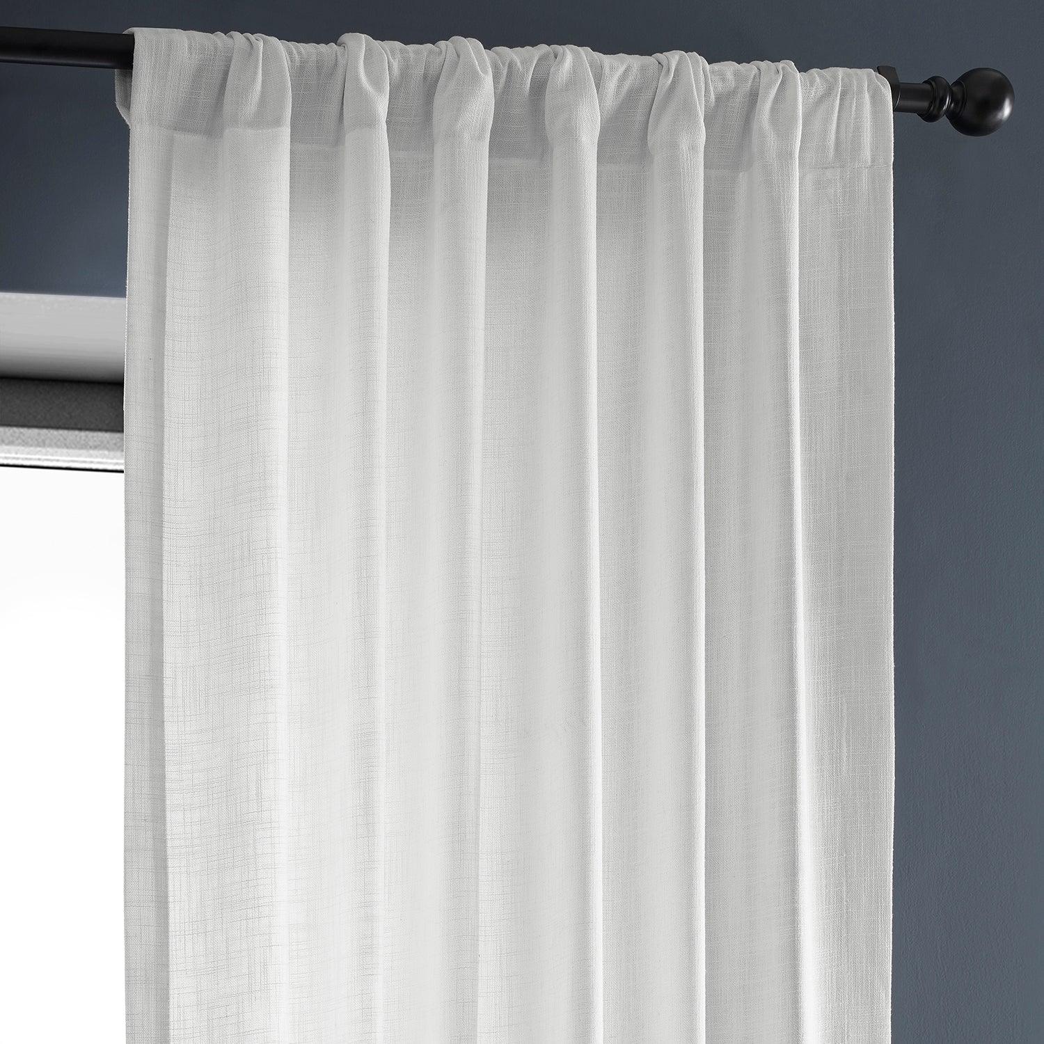 1 selling Panel Heavy Faux Linen Curtain