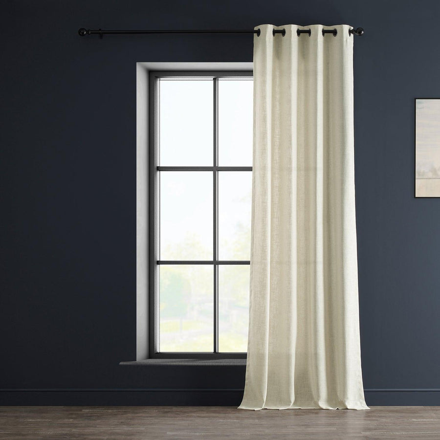 Barley Grommet Heavy Faux Linen Curtain