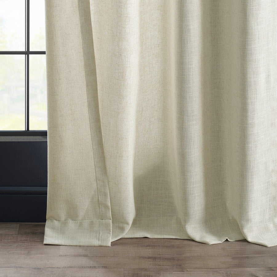 Barley Grommet Heavy Faux Linen Curtain