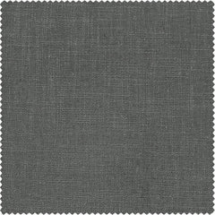 Pewter Grey Heavy Faux Linen Curtain