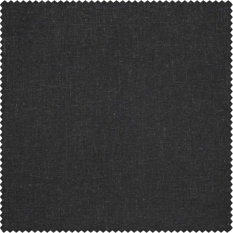 Slate Grey Heavy Faux Linen Swatch