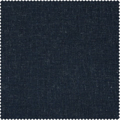 British Navy Heavy Faux Linen Custom Curtain