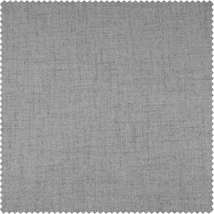 Steely Grey Heathered Woolen Weave Swatch - HalfPriceDrapes.com