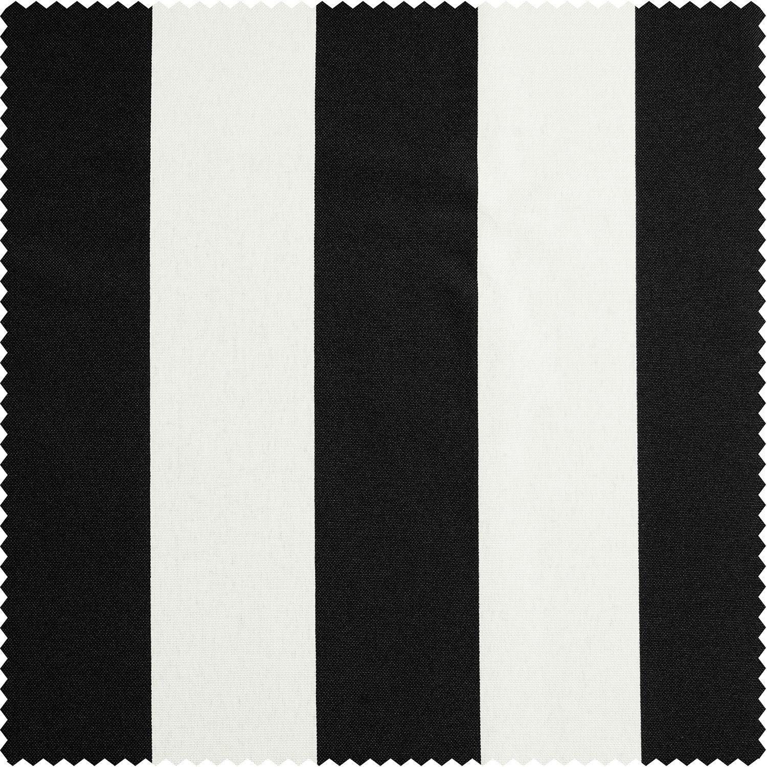 Nautical Black Striped Grommet Villanova Outdoor Curtain