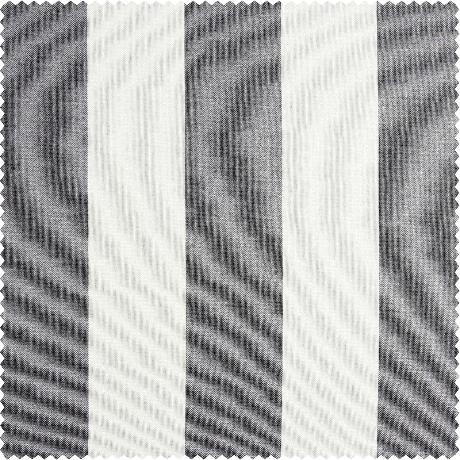 Nautical Grey Striped Grommet Villanova Outdoor Curtain