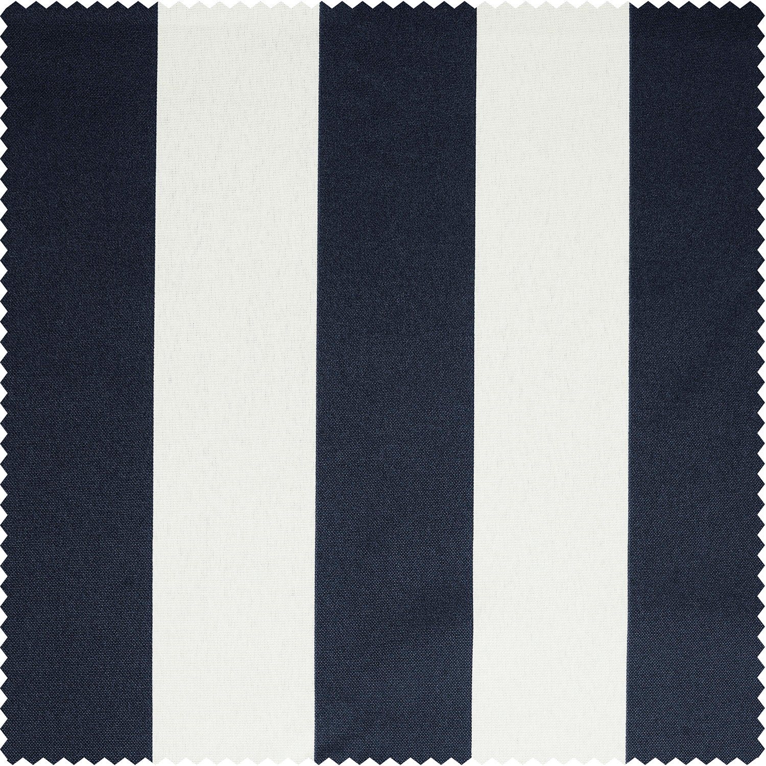 Nautical Navy Blue Striped Grommet Villanova Outdoor Curtain