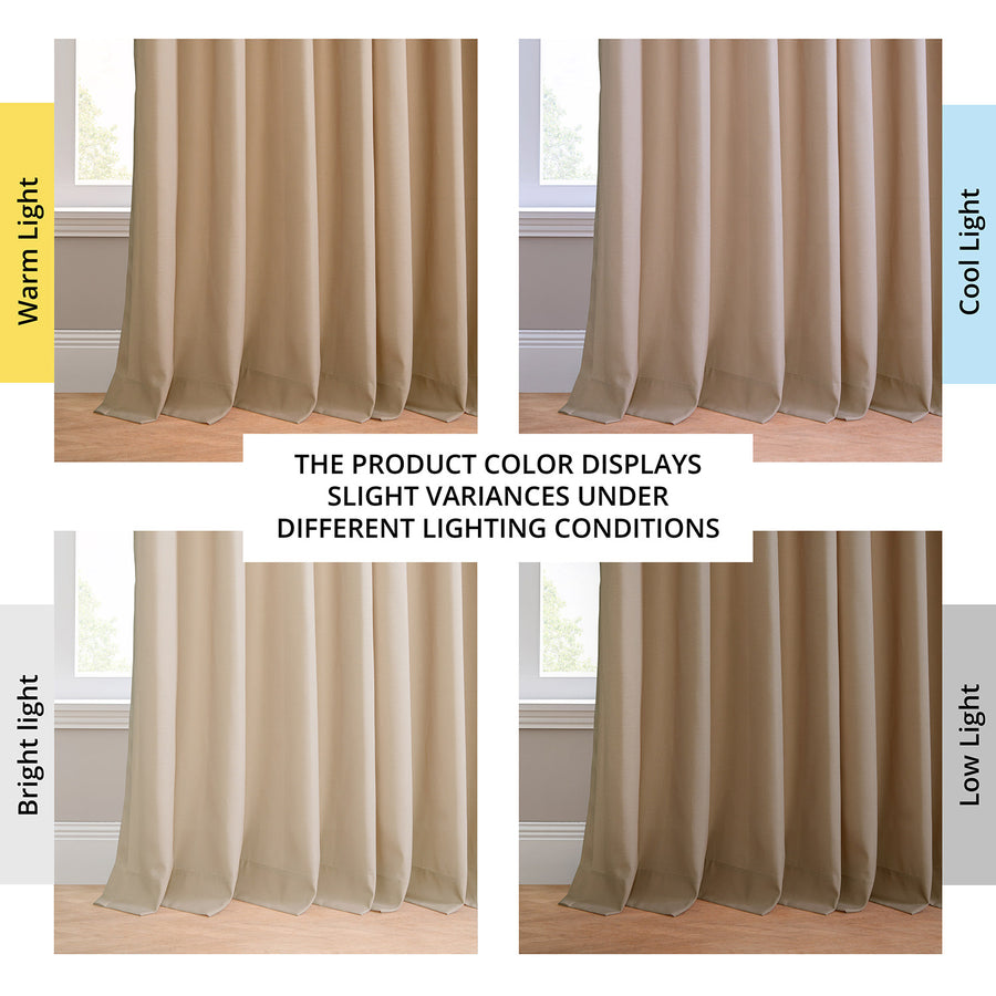 Sand Dune Beige Grommet Villanova Outdoor Curtain