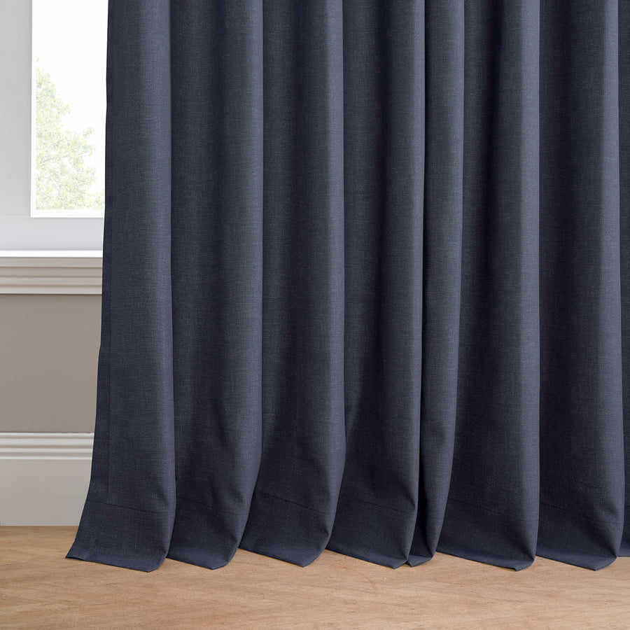 Ocean Navy Blue Grommet Villanova Outdoor Curtain