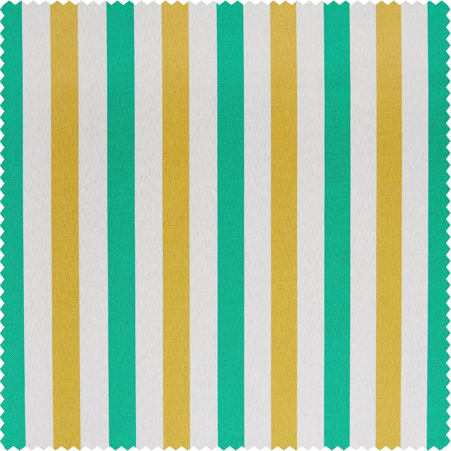 Tropical Sunrise Multi Green & Yellow Striped Villanova Outdoor Swatch