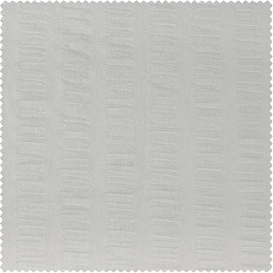 White Ripper Seersucker Sheer Serinity Swatch - HalfPriceDrapes.com