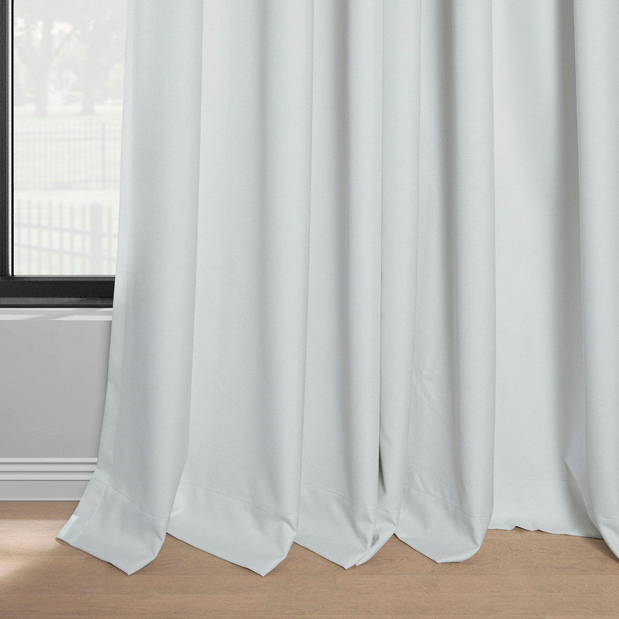 Off White French Pleat Performance Linen Hotel Blackout Curtain