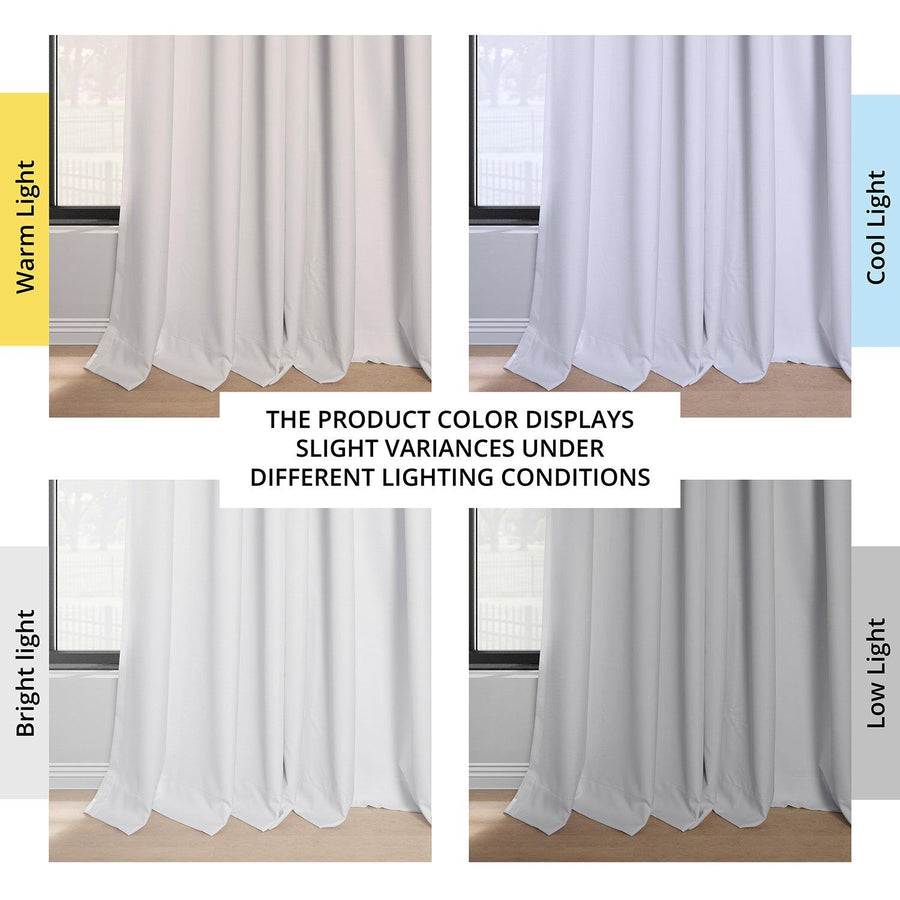 White French Pleat Performance Linen Hotel Blackout Curtain