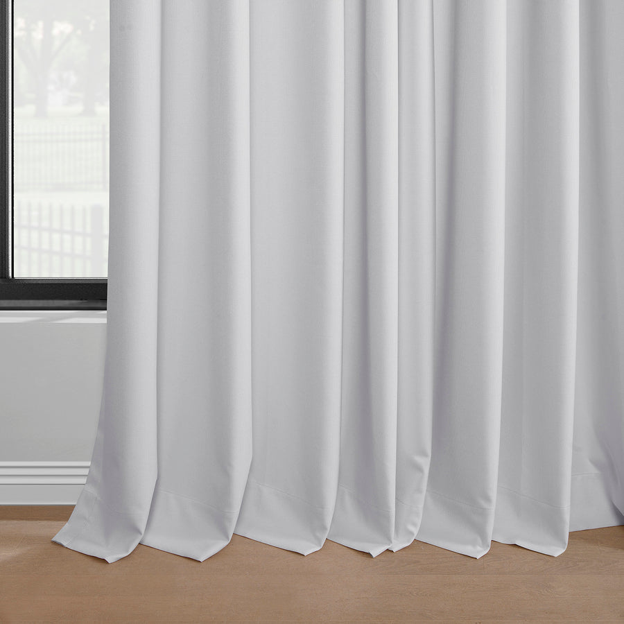 White Grommet Performance Linen Hotel Blackout Curtain