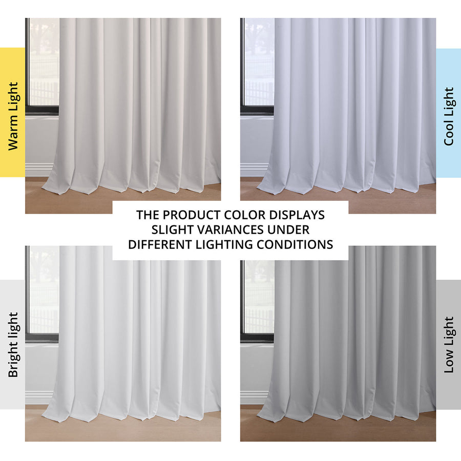 White Grommet Performance Linen Hotel Blackout Curtain