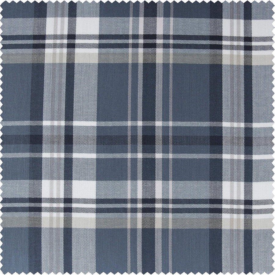 Classic Indigo Heritage Weave Cotton Swatch - HalfPriceDrapes.com