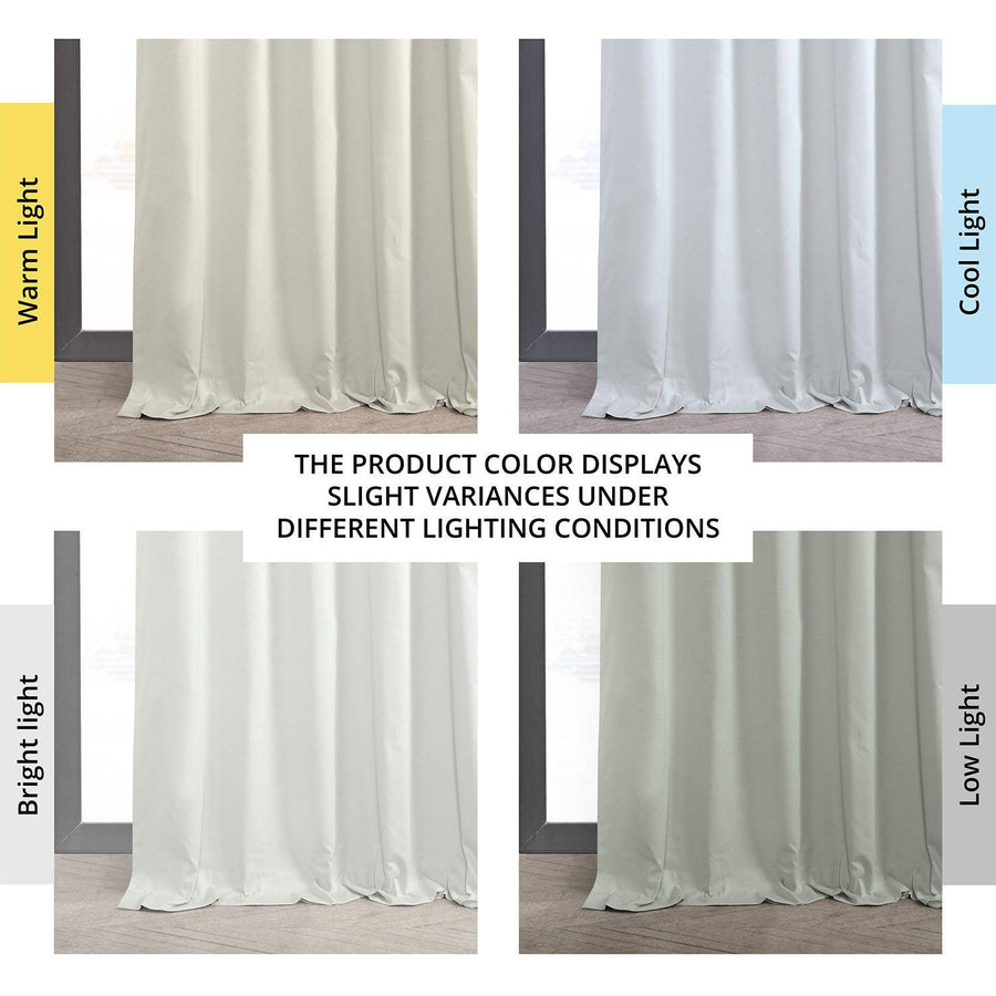 Fresh Popcorn Solid Cotton Hotel Blackout Curtain