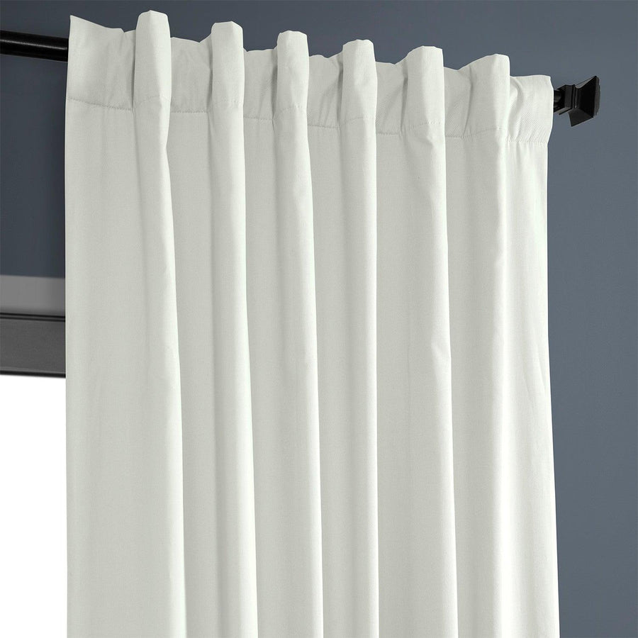 Fresh Popcorn Solid Cotton Hotel Blackout Curtain