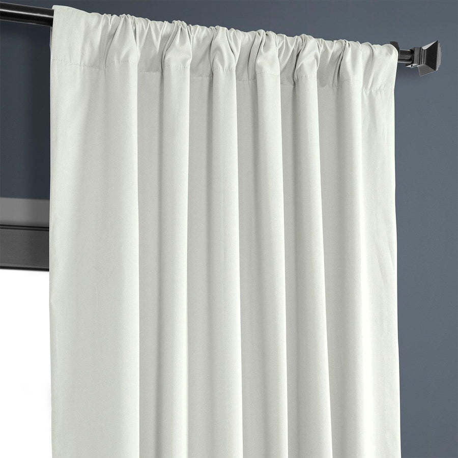 Fresh Popcorn Solid Cotton Hotel Blackout Curtain