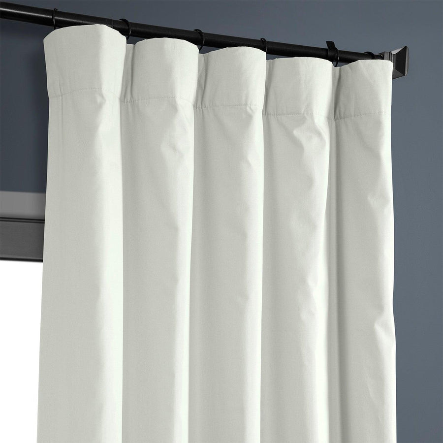 Fresh Popcorn Solid Cotton Hotel Blackout Curtain