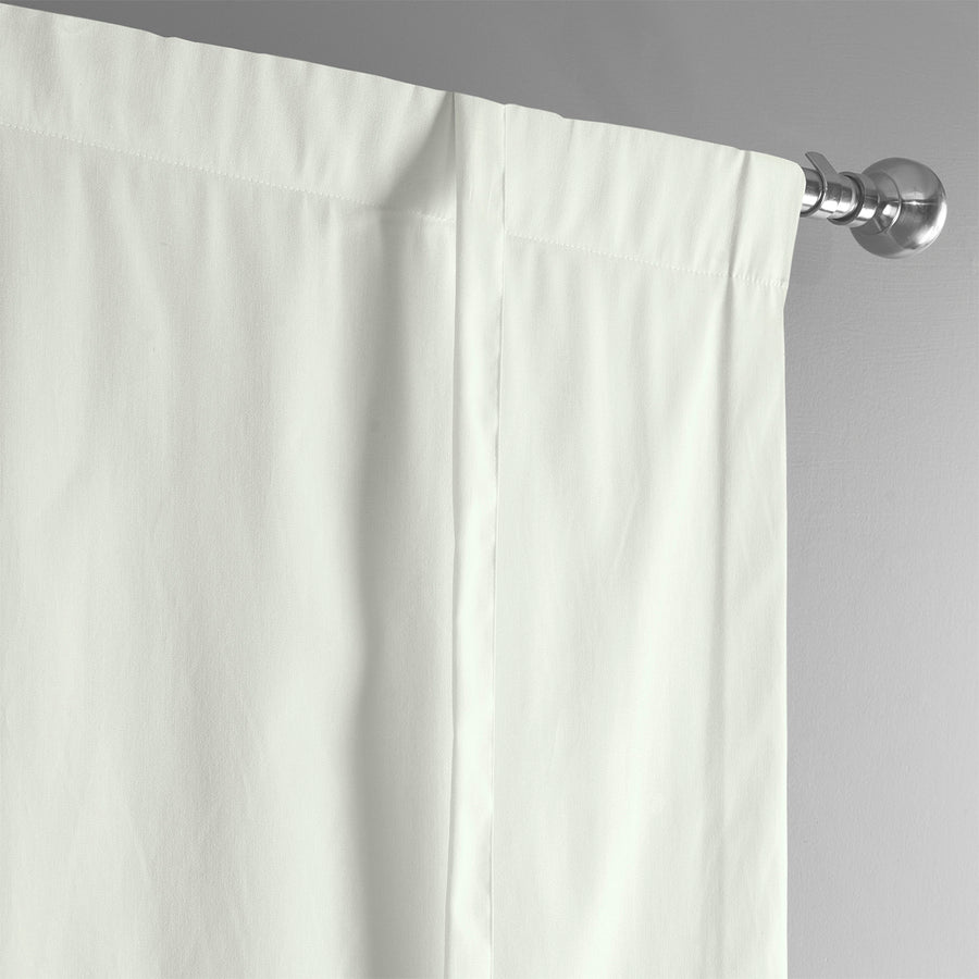 Fresh Popcorn Solid Cotton Tie-Up Window Shade