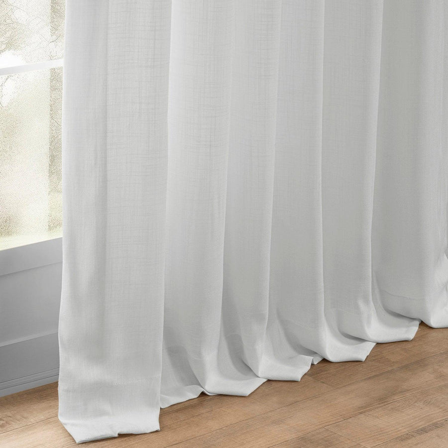 Off-White Summer Linen Light Filtering Curtain Pair (2 Panels) - HalfPriceDrapes.com