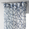 Matrix Blue Printed Sheer Curtain - HalfPriceDrapes.com