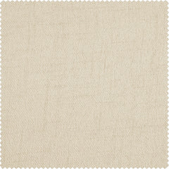 French Country Cream FarmTown Faux Linen Sheer Curtain Pair (2 Panels)