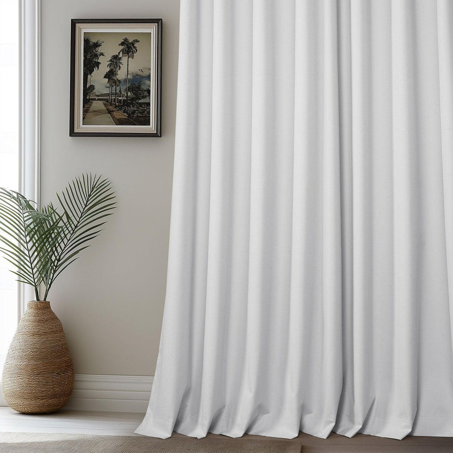 Off-White Vienna Basic Linen Blackout Curtain Pair (2 Panels)