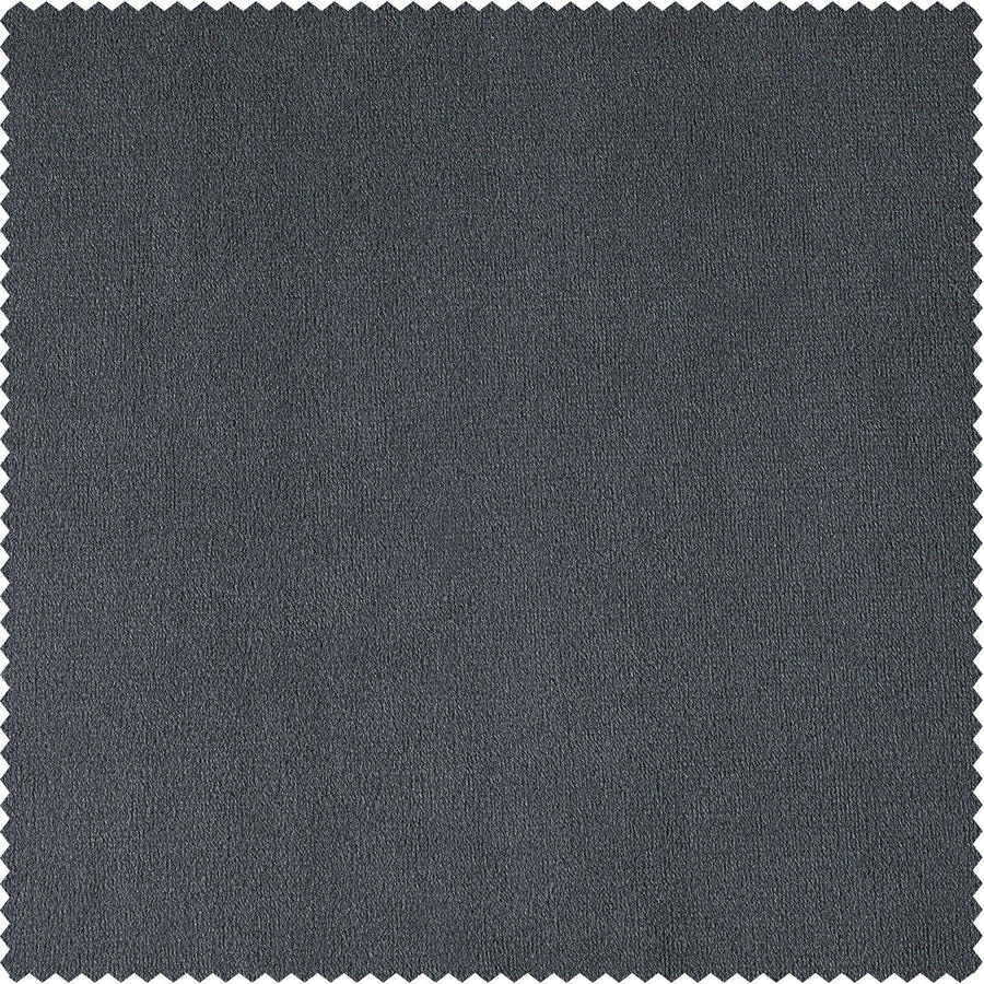 Distance Blue Grey Signature Velvet Custom Curtain
