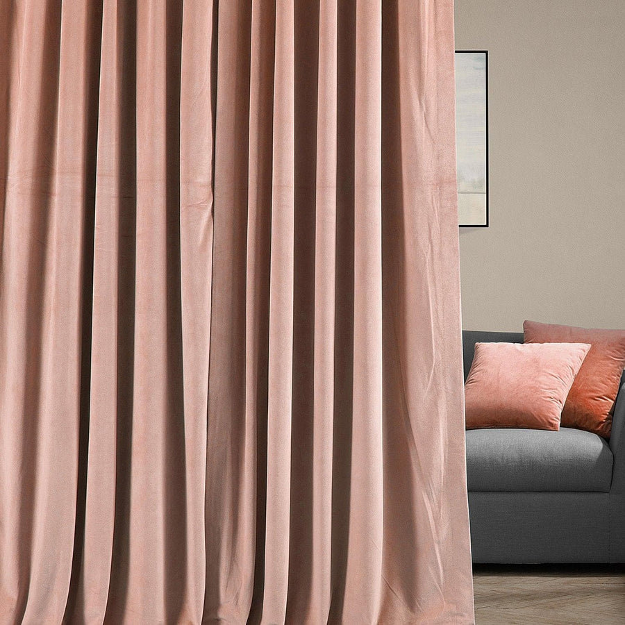 Rosey Dawn Signature Velvet Custom Curtain