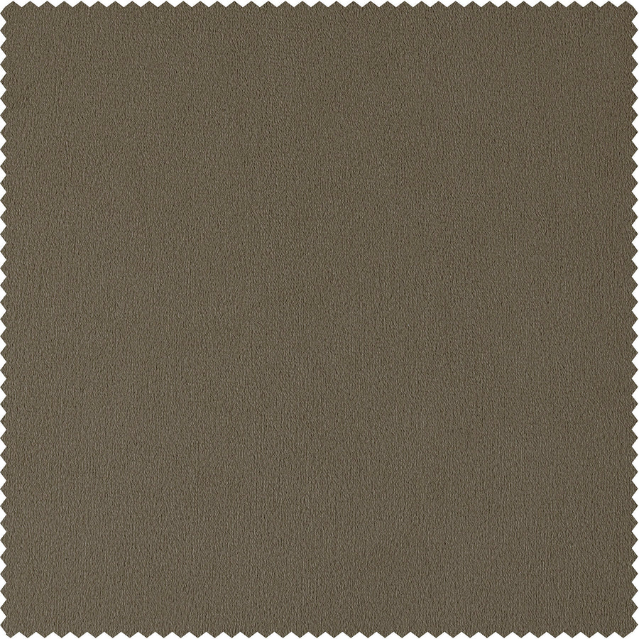 Denver Taupe Signature Velvet Custom Curtain