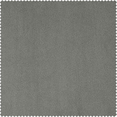 Silver Grey Signature Extra Wide Velvet Blackout Curtain