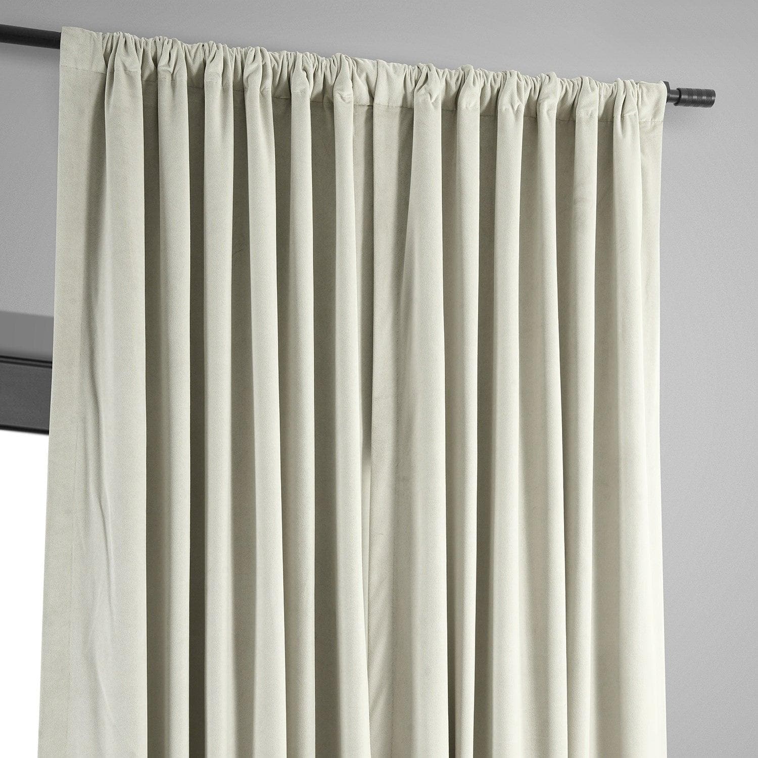 Off White Velvet Curtain Panels With Trim, Beautiful Custom