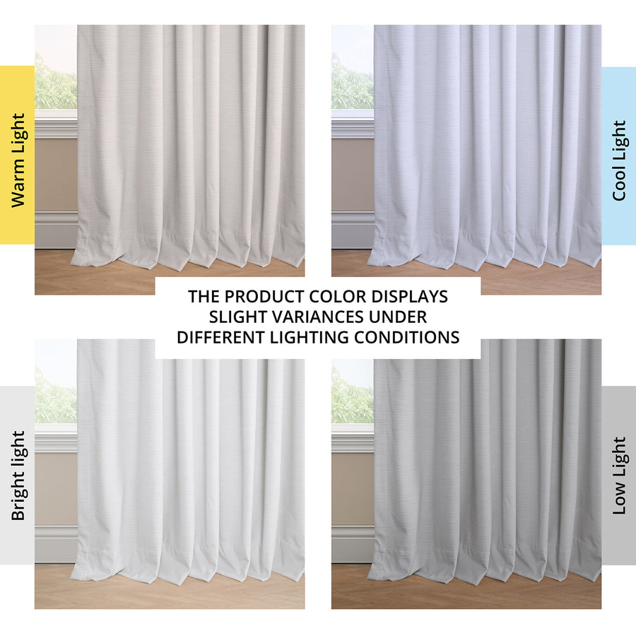 White Ravello Burnout Velvet Room Darkening Curtain