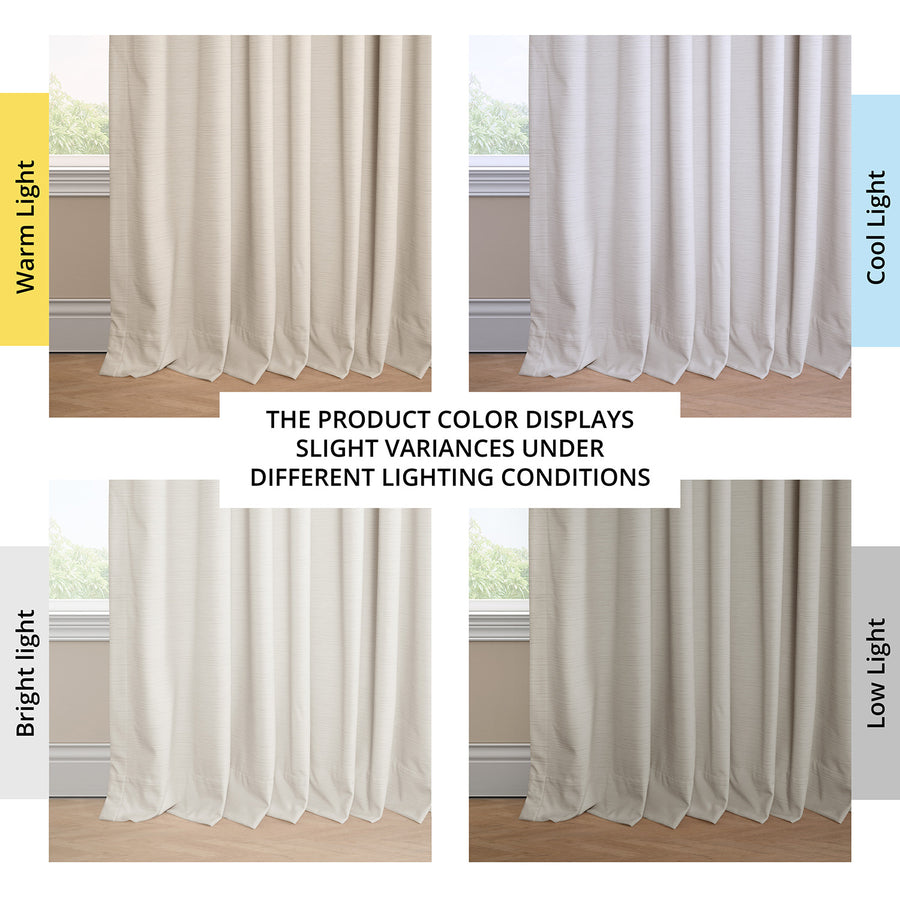 Off-White Ravello Burnout Velvet Room Darkening Curtain