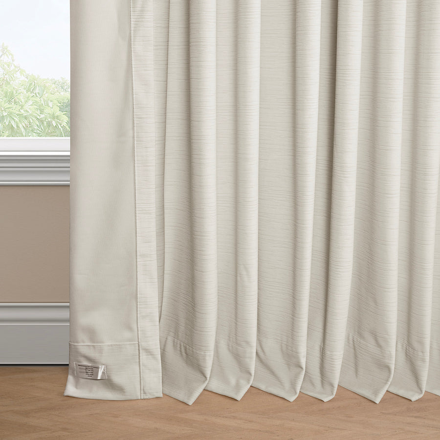 Off-White Ravello Burnout Velvet Room Darkening Curtain